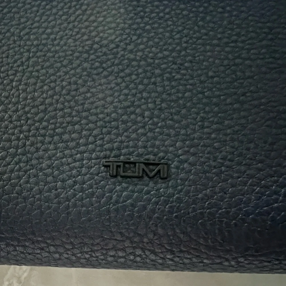 Tumi Black Pebbled Leather Double-Handle Tote - Picture 2 of 7
